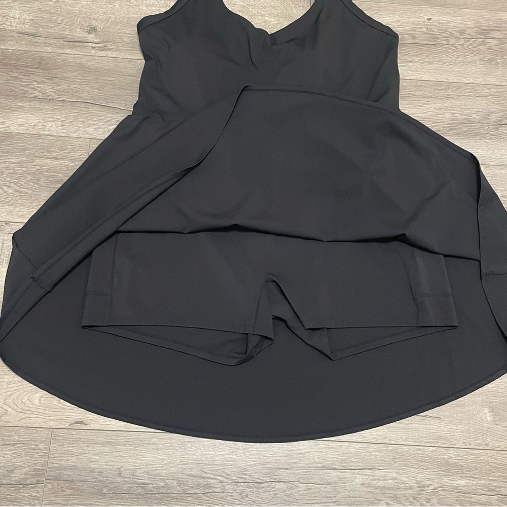 Halara Backless Cut Out Twisted Side Pocket 2-in-1 Mini Barre Ballet Dance Dress - Picture 7 of 11